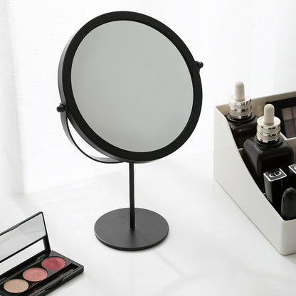 360-degree Rotating Dressing Makeup Vanity Cosmetic Tabletop Mirror (Black)