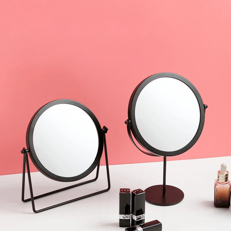 360-degree Rotating Dressing Makeup Vanity Cosmetic Tabletop Mirror (Black)