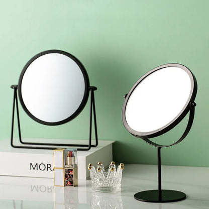 360-degree Rotating Dressing Makeup Vanity Cosmetic Tabletop Mirror (Black)