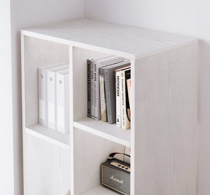 Aura Organizer Bookcase Storage Display Shelf Cabinet Closet (White)