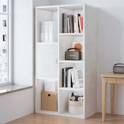 Aura Organizer Bookcase Storage Display Shelf Cabinet Closet (White)