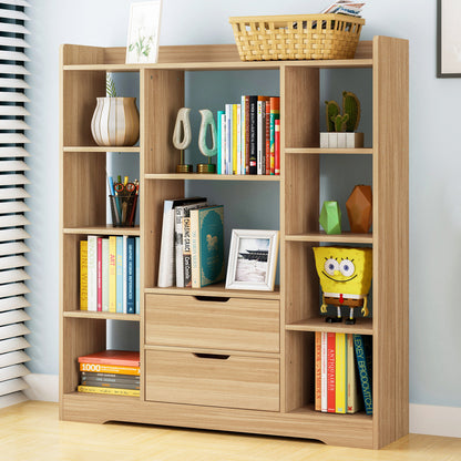 Eden Wardrobe Cupboard Bookshelf with Drawer Furniture (Oak)