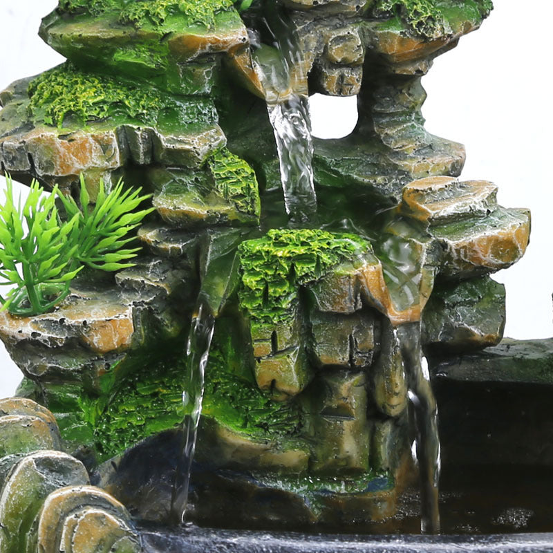 Calming Waterfall Fountain Bonsai Tree Water Feature Ornament