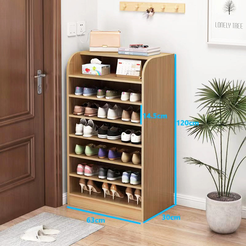 Large 8-Tier Extra Spacious Shoe Rack Wooden Storage Organizer Cabinet
