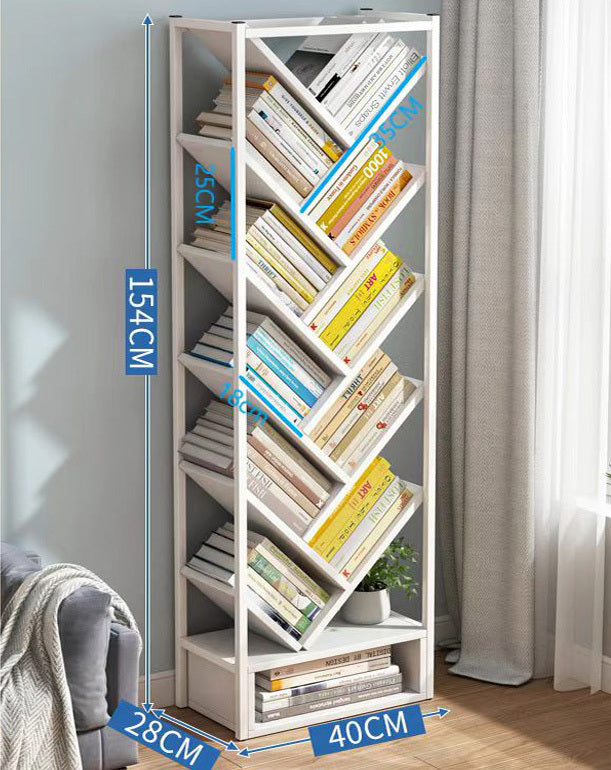 Broadway 11 Shelving Bookshelf Display Cabinet Shelf Bookcase Organizer (White)