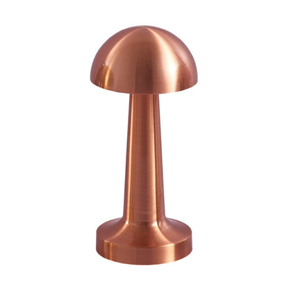 Luxe Designer LED Table Lamp Cordless Touch Sensor Night Light (Rose Gold, Dome)