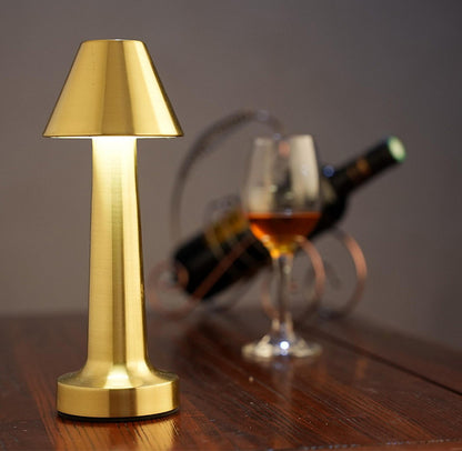 Luxe Designer LED Table Lamp Cordless Touch Sensor Night Light (Gold)