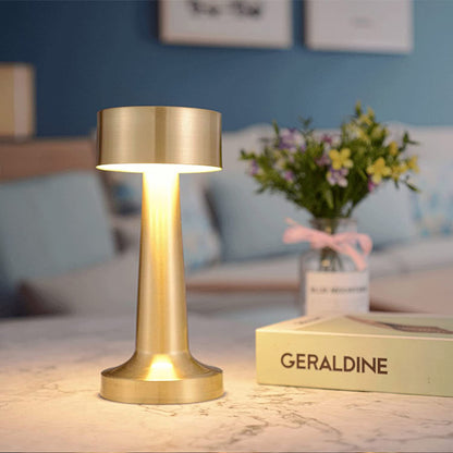 Luxe Designer LED Table Lamp Cordless Touch Sensor Night Light (Gold)