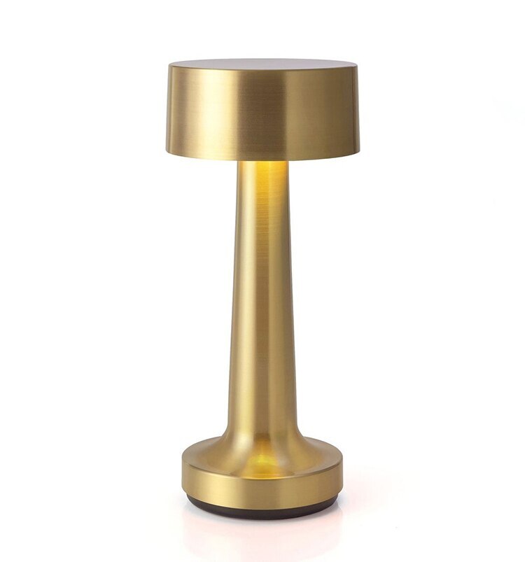 Luxe Designer LED Table Lamp Cordless Touch Sensor Night Light (Gold)