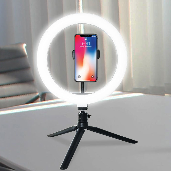 10" LED Ring Light with Tripod and Phone Holder