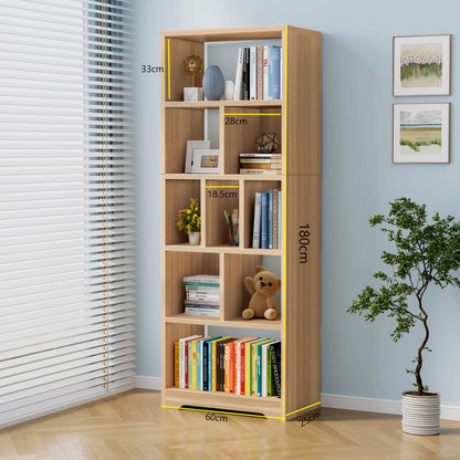 Aurora 1800mm Streamline Tall Display Shelf Bookshelf Organizer (Oak)