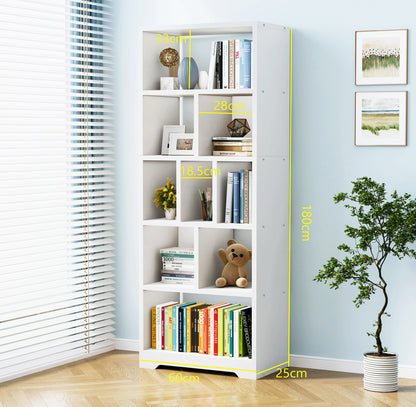 Aurora 1800mm Streamline Tall Display Shelf Bookshelf Organizer (White)