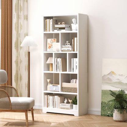 Aurora 1800mm Streamline Tall Display Shelf Bookshelf Organizer (White)