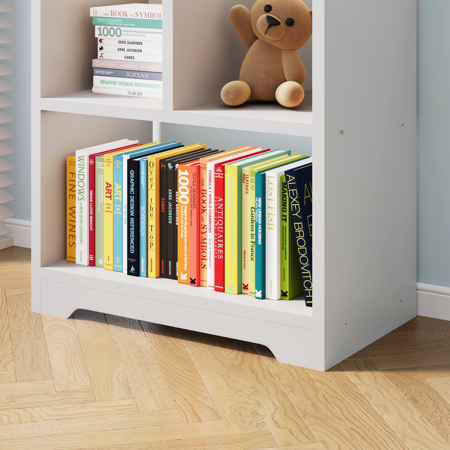 Aurora 1800mm Streamline Tall Display Shelf Bookshelf Organizer (White)