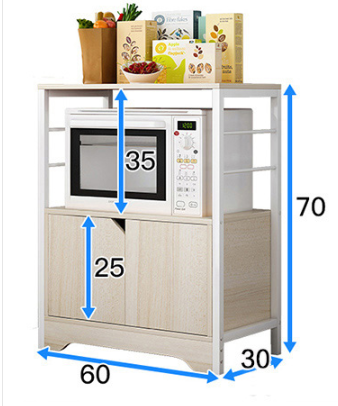 2-Level Arena Organizer Kitchen Storage Cabinet Shelf (Oak)