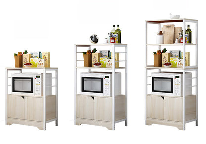 3-Level Arena Organizer Kitchen Storage Cabinet Shelf (White Oak)