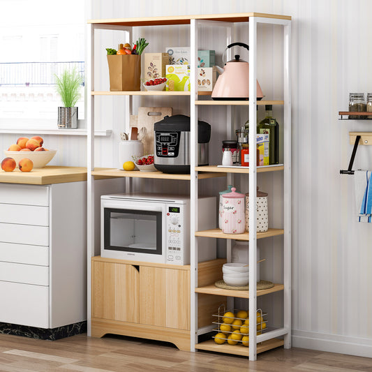 Urbane Combination Organizer Double Cabinet Kitchen Storage Shelf (Oak)