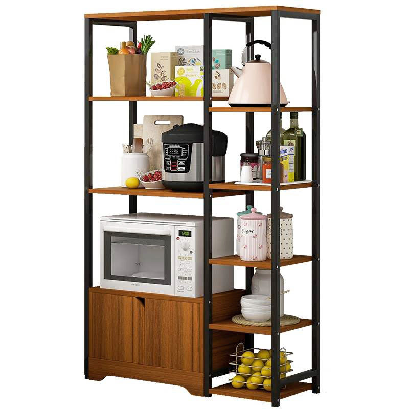 Urbane Combination Organizer Double Cabinet Kitchen Storage Shelf (White Oak)