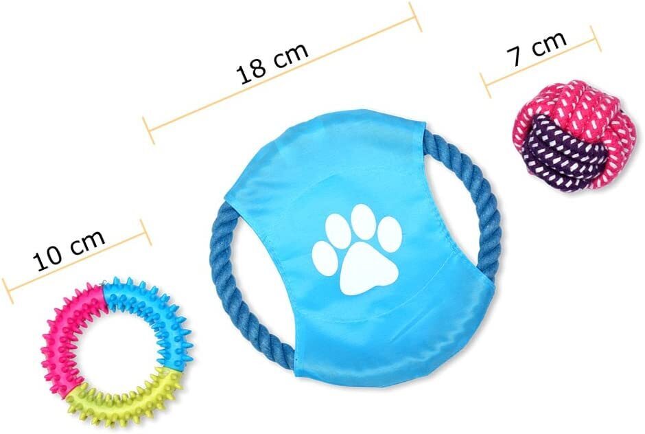 10-Piece Pet Dog Chew Toy Interactive Rope Toys Set