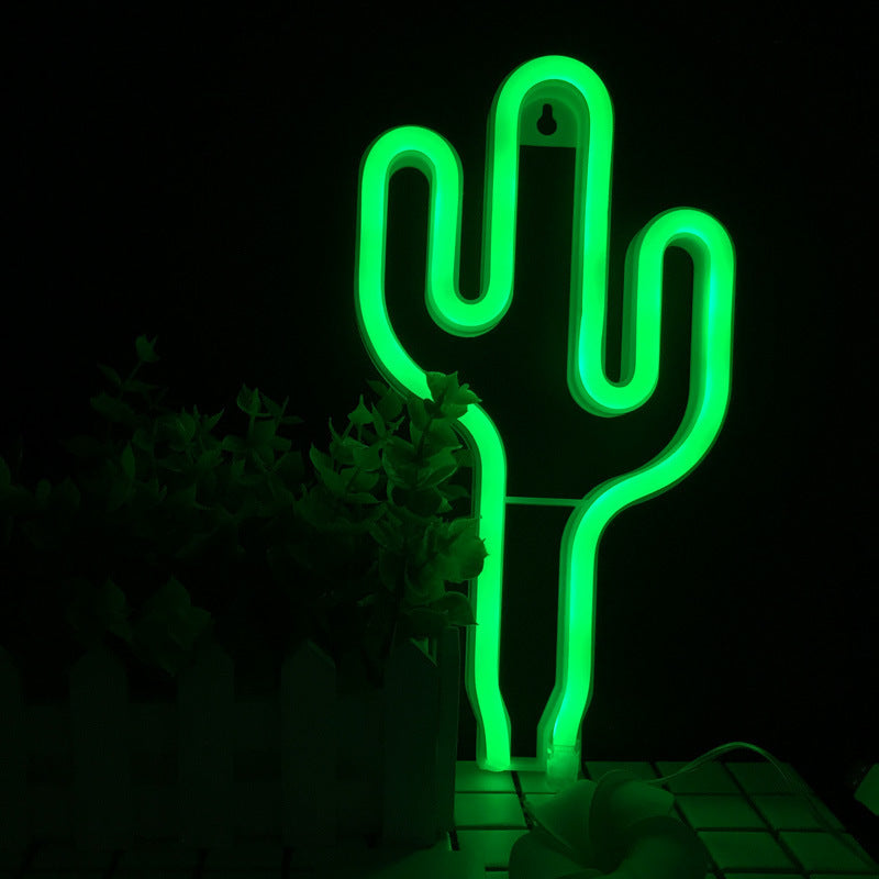 Cactus LED Neon Light Decor Lamp Sign Art