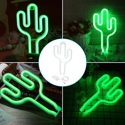 Cactus LED Neon Light Decor Lamp Sign Art