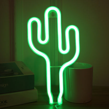 Cactus LED Neon Light Decor Lamp Sign Art