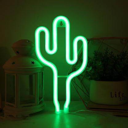 Cactus LED Neon Light Decor Lamp Sign Art