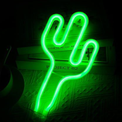 Cactus LED Neon Light Decor Lamp Sign Art