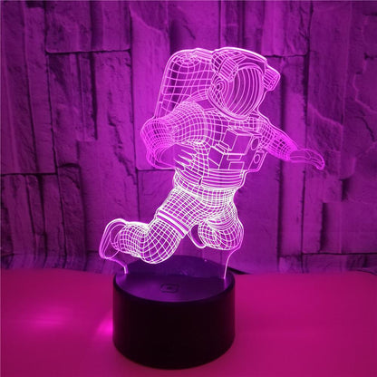 3D Astronaut LED Colour-Changing Night Light Lamp