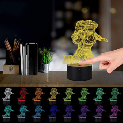 3D Astronaut LED Colour-Changing Night Light Lamp