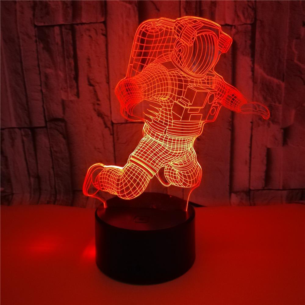 3D Astronaut LED Colour-Changing Night Light Lamp