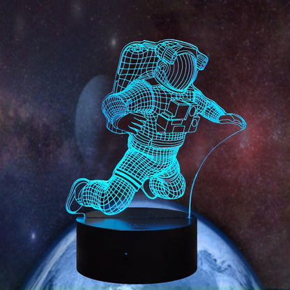 3D Astronaut LED Colour-Changing Night Light Lamp