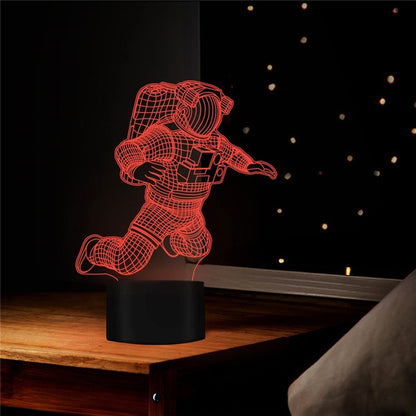 3D Astronaut LED Colour-Changing Night Light Lamp