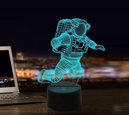 3D Astronaut LED Colour-Changing Night Light Lamp