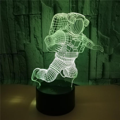 3D Astronaut LED Colour-Changing Night Light Lamp