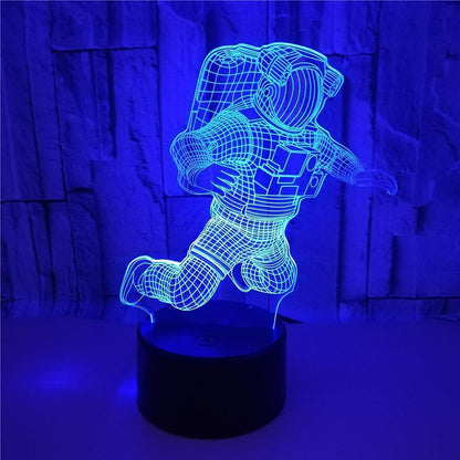 3D Astronaut LED Colour-Changing Night Light Lamp