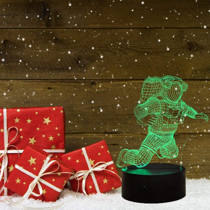 3D Astronaut LED Colour-Changing Night Light Lamp