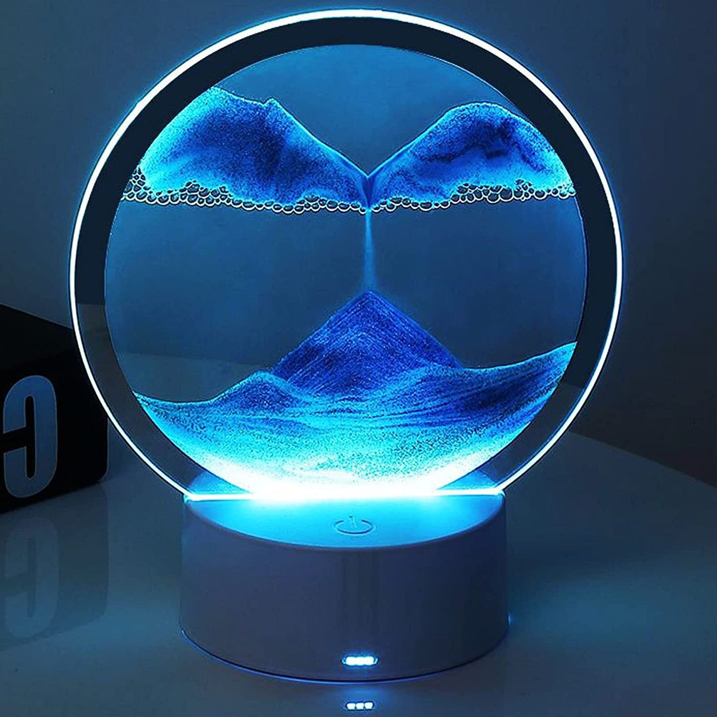 3D Moving Sand Art Colour-changing LED Table Lamp Sandscape Night Light