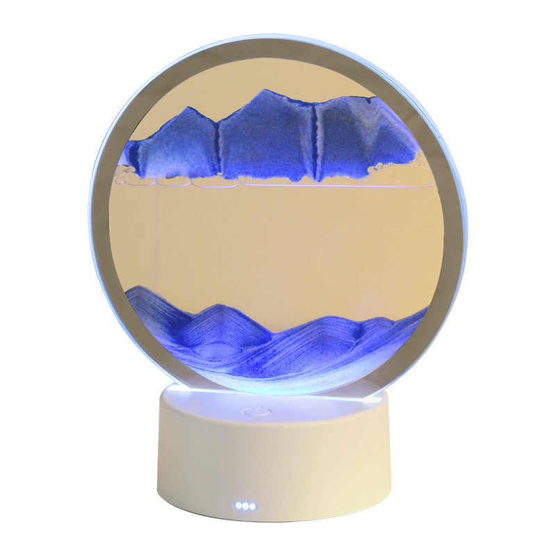 3D Moving Sand Art Colour-changing LED Table Lamp Sandscape Night Light