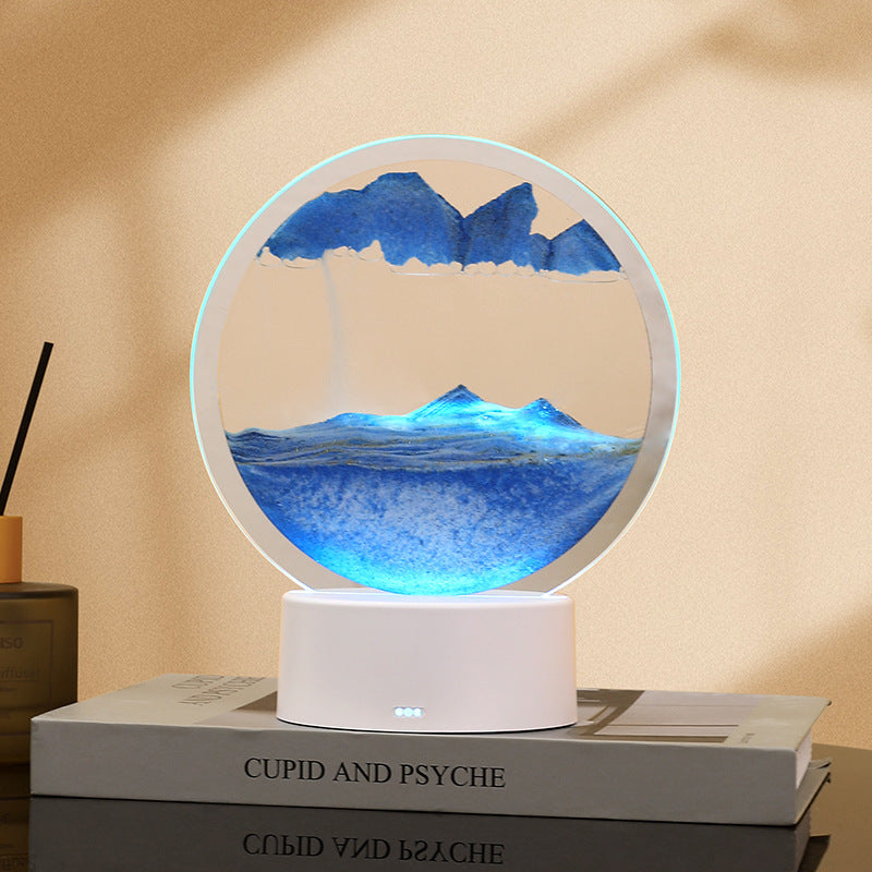 3D Moving Sand Art Colour-changing LED Table Lamp Sandscape Night Light