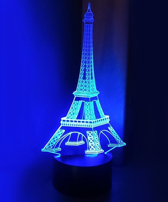 3D Eiffel Tower LED Colour-Changing Night Light Lamp