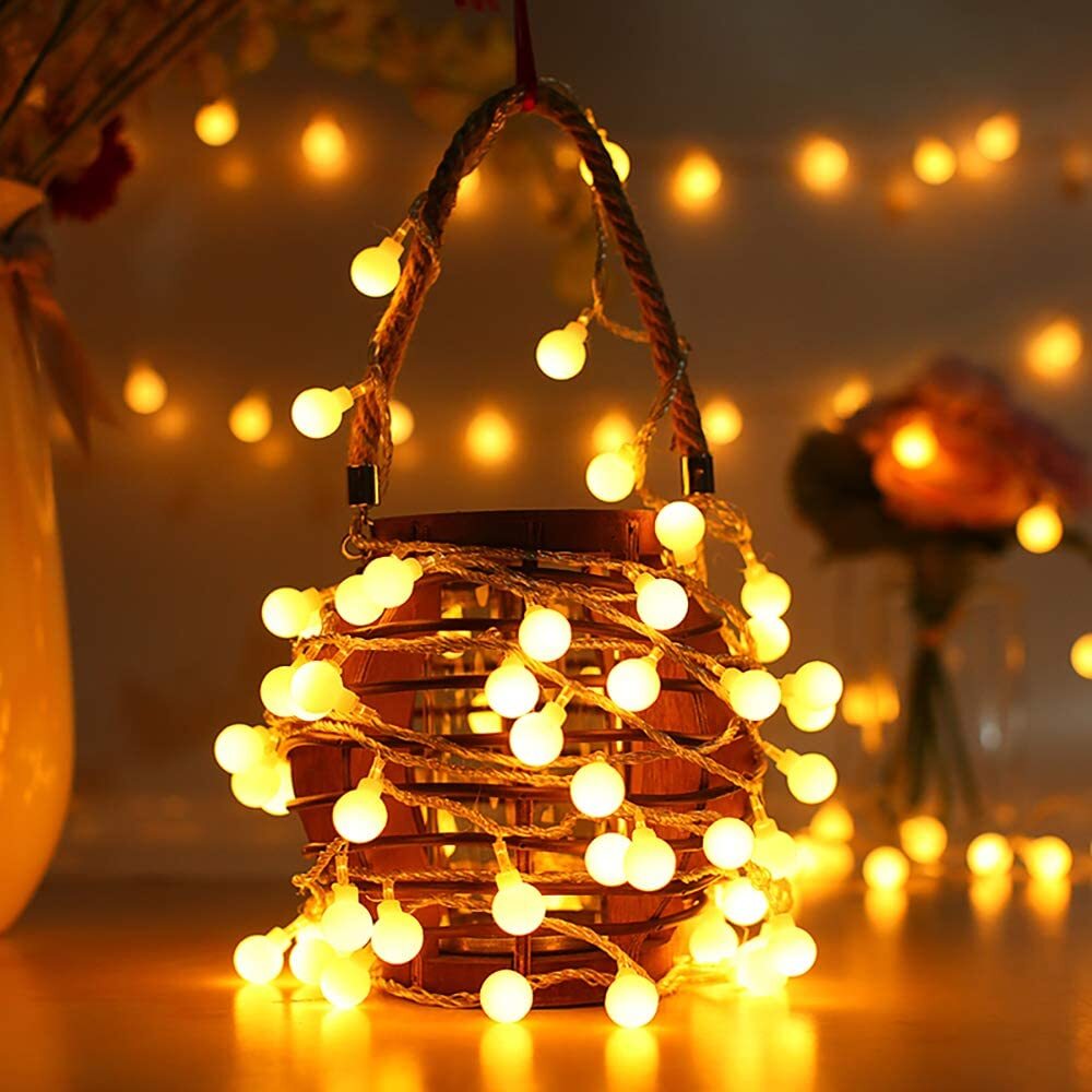 40 LED Ball Lights String Light Home Garden Decorations (6m, 40LED)