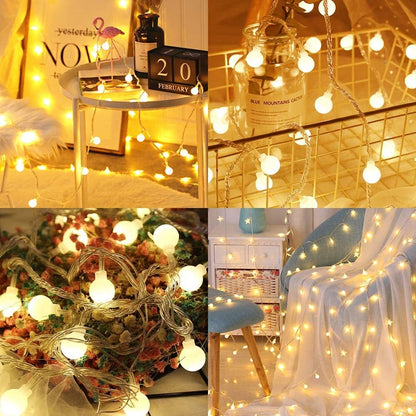 40 LED Ball Lights String Light Home Garden Decorations (6m, 40LED)