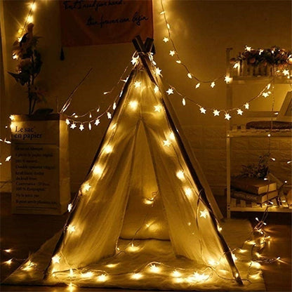 40 Star Lights LED String Light Home Garden Decorations (6m, 40LED)