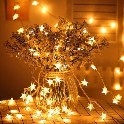 40 Star Lights LED String Light Home Garden Decorations (6m, 40LED)