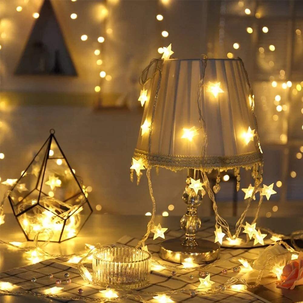 40 Star Lights LED String Light Home Garden Decorations (6m, 40LED)