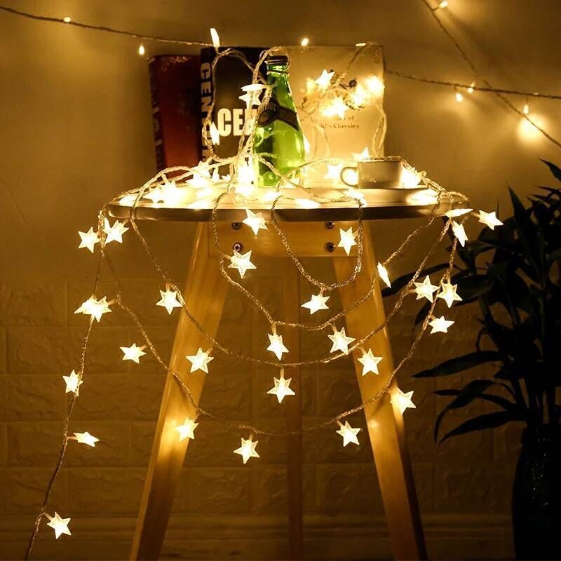 40 Star Lights LED String Light Home Garden Decorations (6m, 40LED)