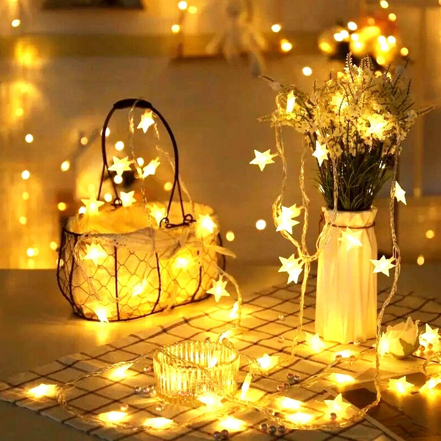 40 Star Lights LED String Light Home Garden Decorations (6m, 40LED)