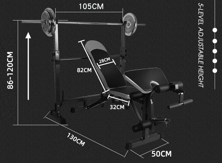 Fitpal 5 In 1 Multi-Station Weight Bench Press Home Gym