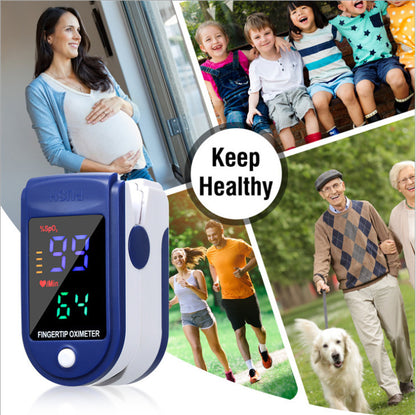 Finger Pulse Oximeter Blood Oxygen Saturation Monitor Heart Rate